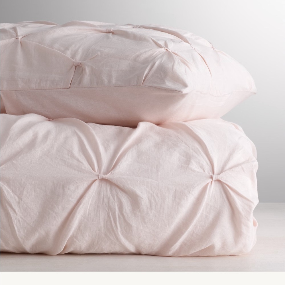 Restoration Hardware Teen PINTUCKED BOW BOUDOIR Duvet